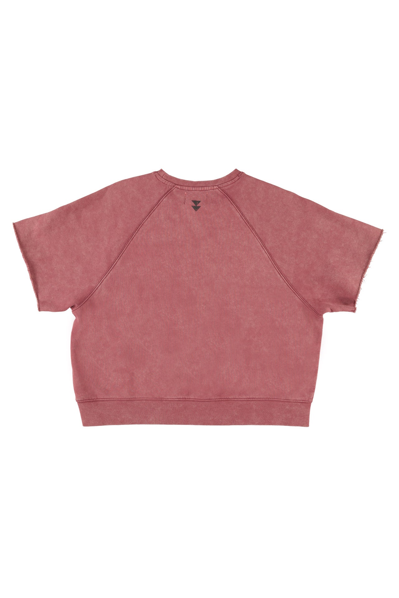 Short sleeve sweatshirt | Bordeaux w/ "sisters dept" print
