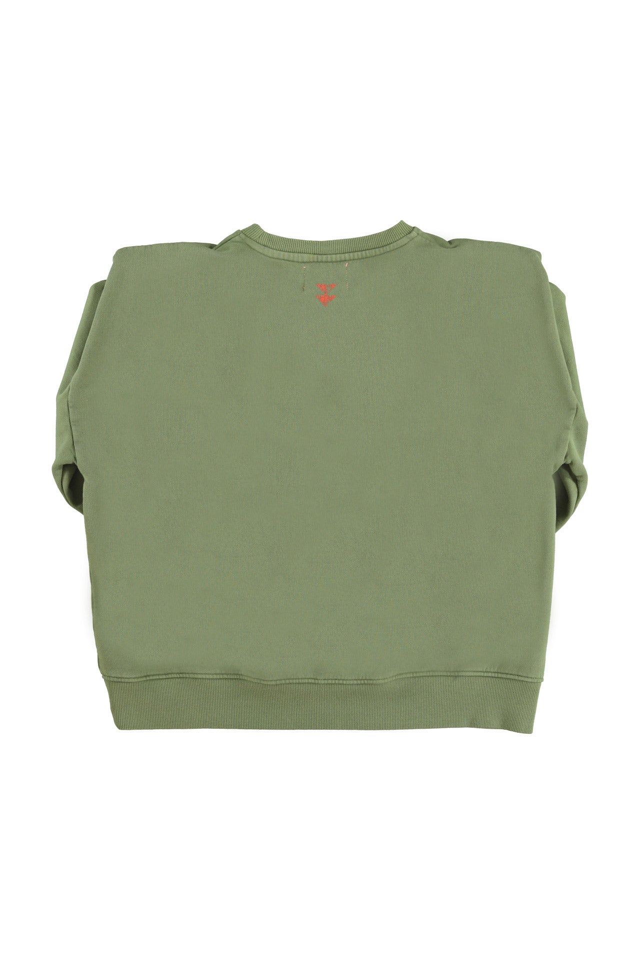 Shoulder pad sweatshirt | Green w/ "call 911" print