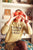 Sweatshirt w/ peter pan collar | Army green w/ "cheesy saucy crispy" print