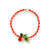 Bracelet | Pink & red crystal beads w/ multicolour crystal drops