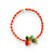 Bracelet | Pink & red crystal beads w/ multicolour crystal drops