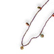 Long cord Necklace | Purple w/ flower pendants