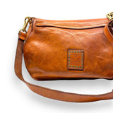 Leather Handbag | Brown w/ multi studs