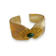 Bracelet large | Beige w/ green stone