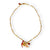 Necklace clover | Golden w/ Pink & red