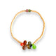 Bracelet | Pearl beads with multicolour crystal drops