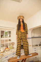 Trousers | Yellow & black checkered