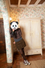 Short skirt | Brown w/ zebra print