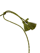 Necklace eagle | green cord