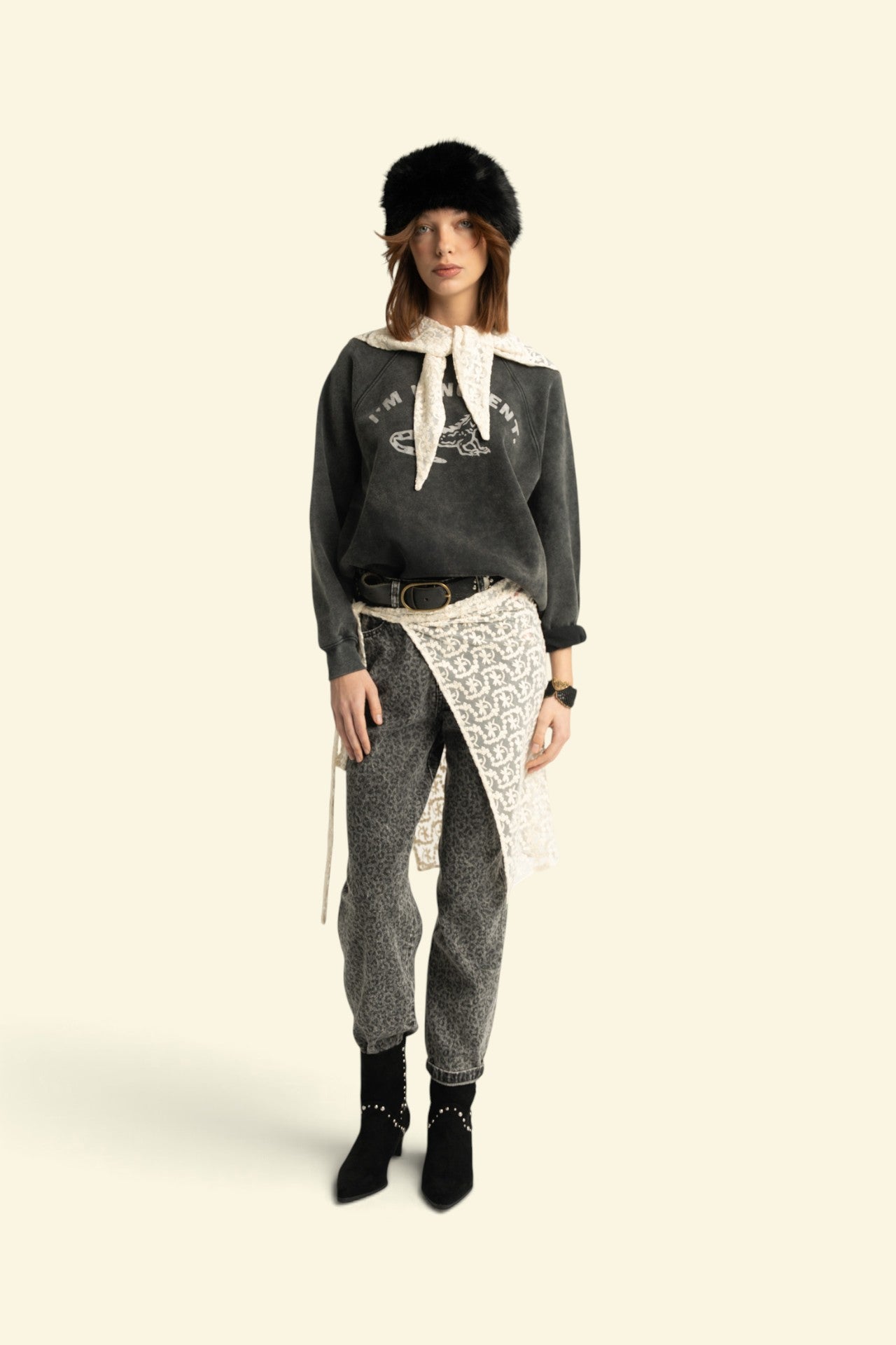 Lace collar | ecru