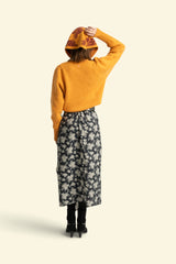 Knitted soft sweater | Orange