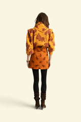 Short skirt | Brick w/ flowers