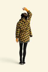 Jacket shirt | Yellow & black checkered