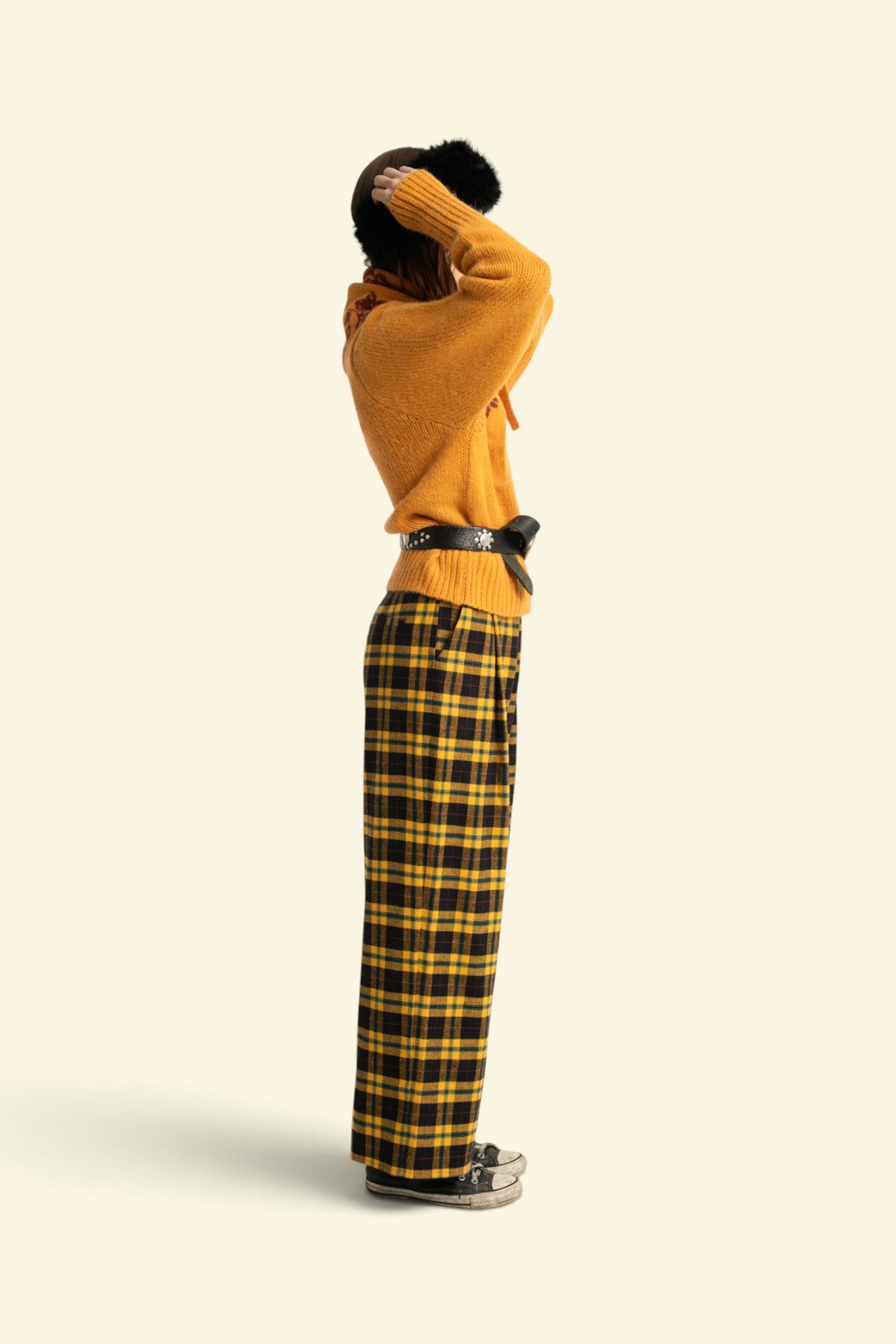Trousers | Yellow & black checkered