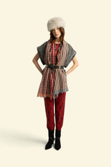 Scarf | Camel checkered