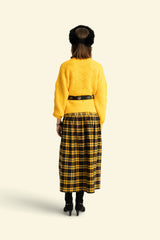 Knitted soft cardigan | Yellow
