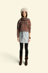 Sweatshirt | Fadded brown w/ "sweet" print