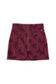 Short skirt | Bordeaux w/ black roses