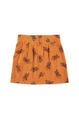 Short skirt | Brick w/ flowers