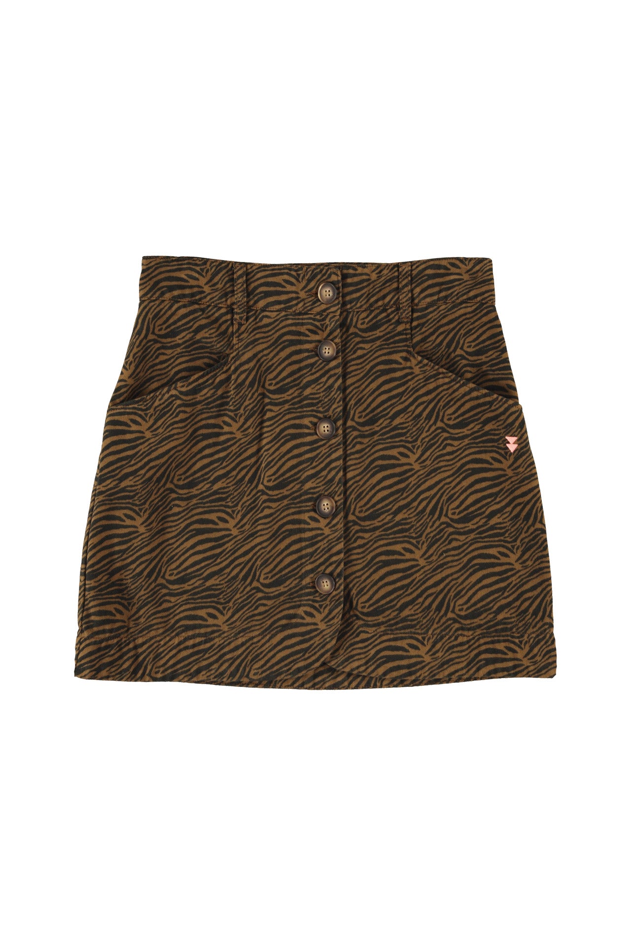 Short skirt | Brown w/ zebra print