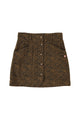 Short skirt | Brown w/ zebra print