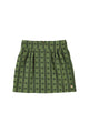 Short skirt | Green w/ floral stripes