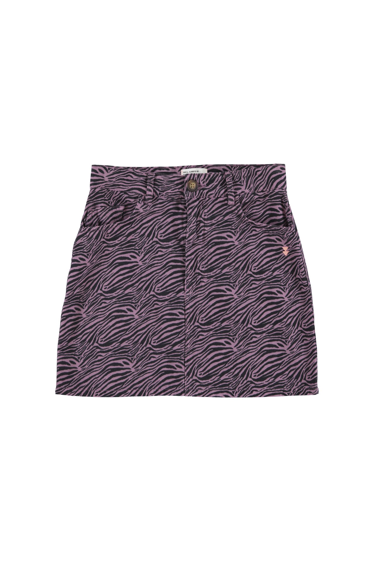 Short skirt | Lilac w/ zebra print