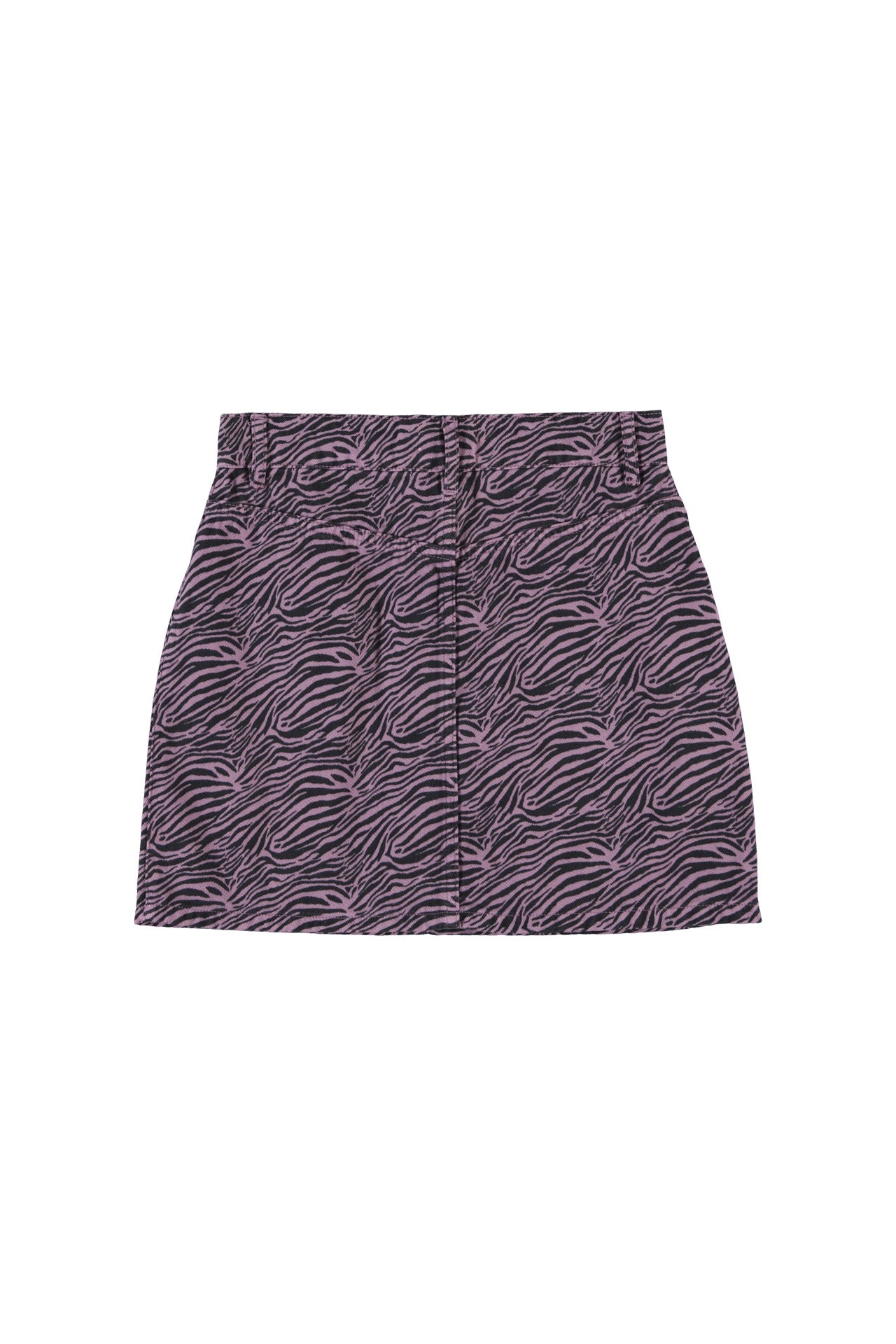 Short skirt | Lilac w/ zebra print