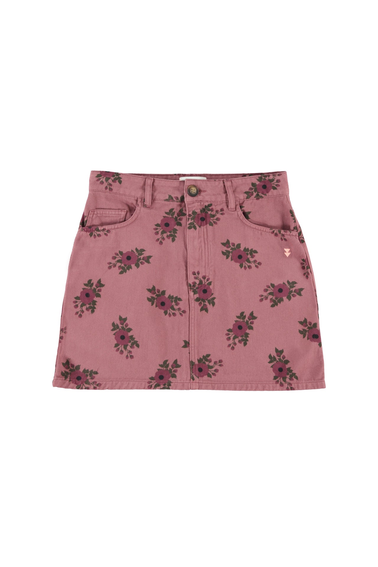 Short skirt | Old pink w/  flowers