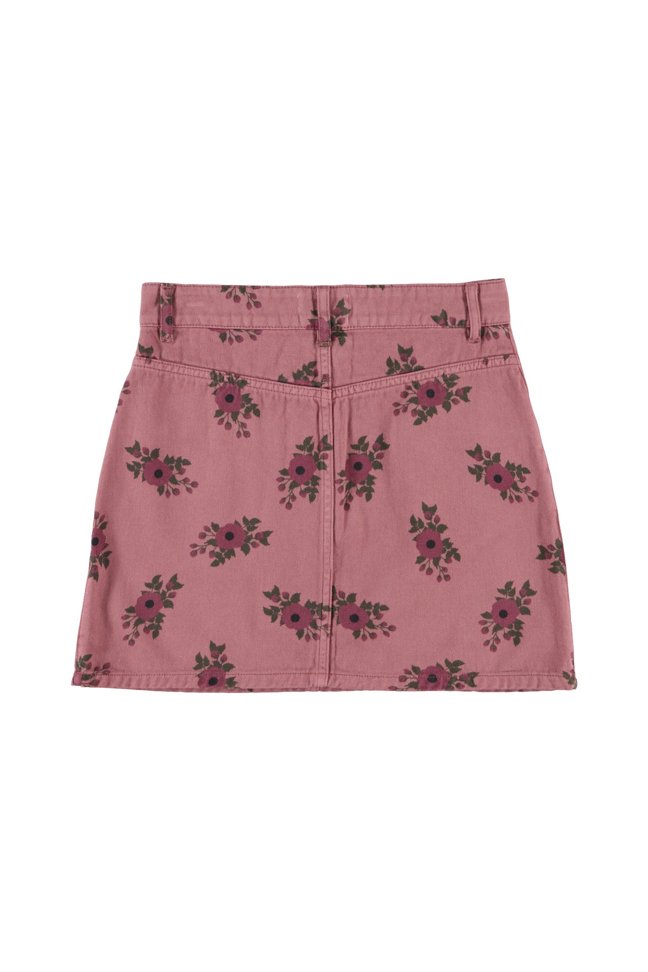 Short skirt | Old pink w/  flowers