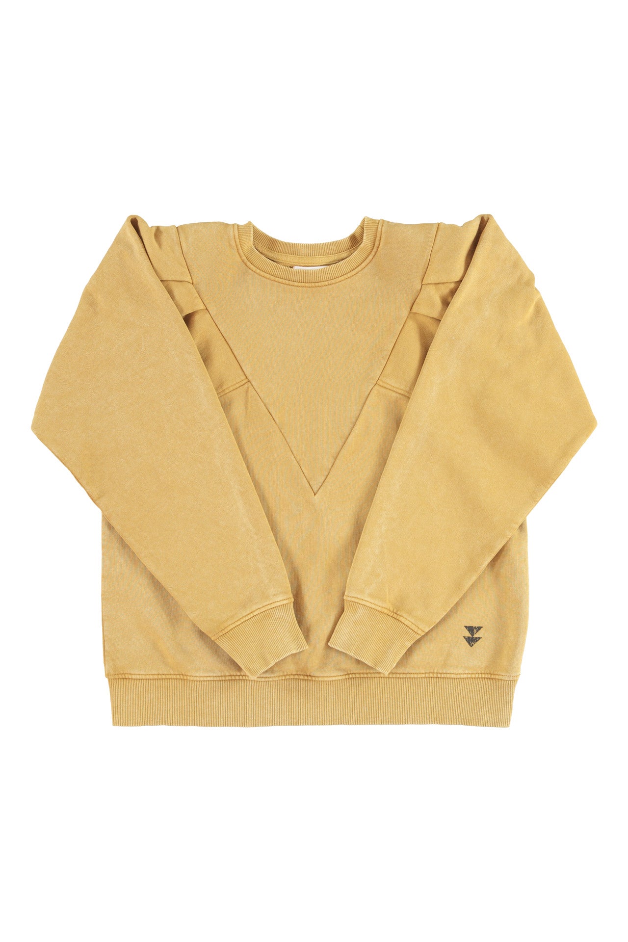Fitted sweatshirt | Camel