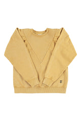 Fitted sweatshirt | Camel