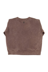 Sweatshirt | Fadded brown w/ "sweet" print