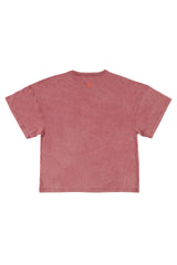 T-shirt w/ short sleeves | Bordeaux w/ "lover" print