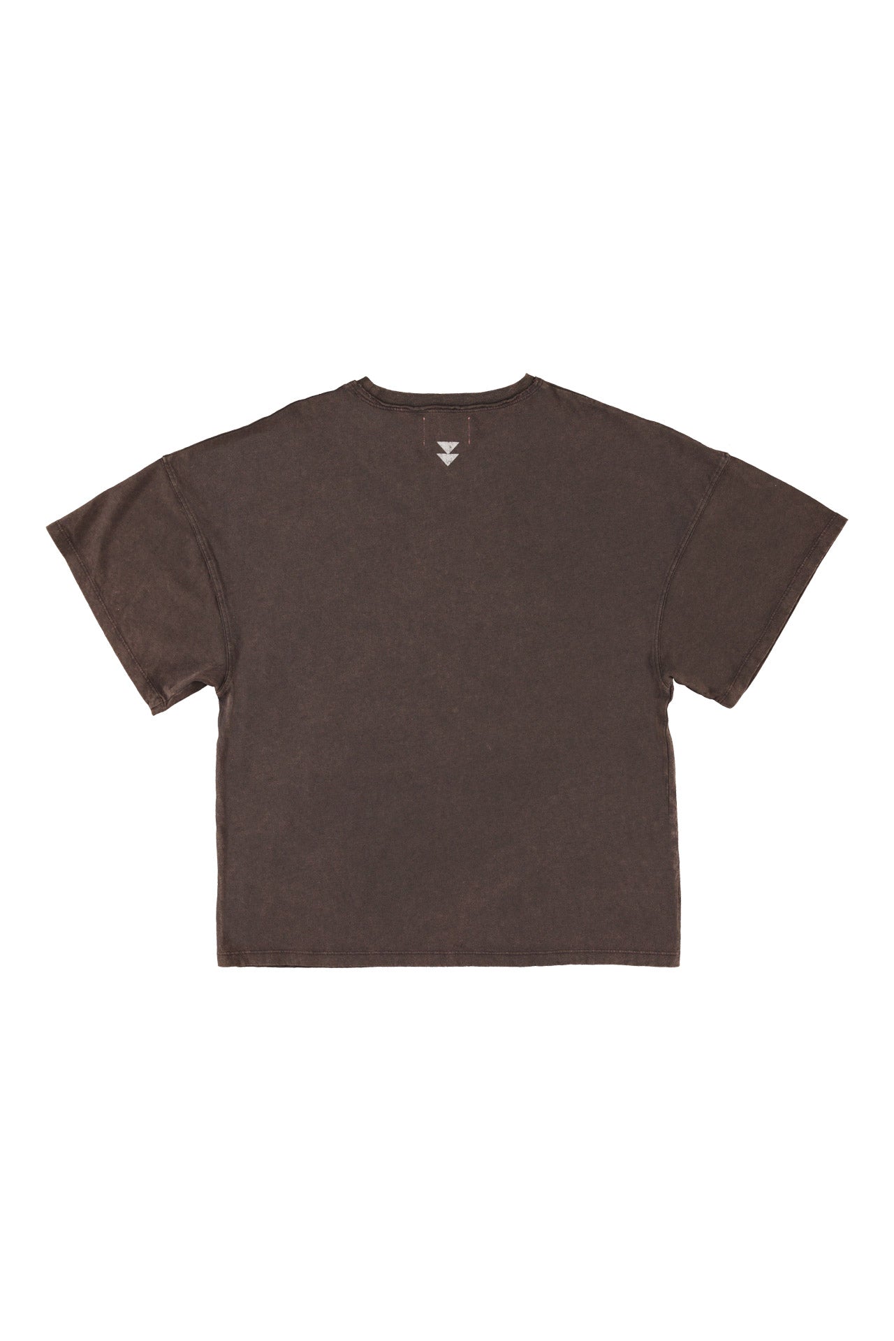 T-shirt w/ short sleeves | Brown w/ "trouble maker" print