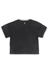 T-shirt w/ short sleeves | Faded black w/ "sweet" print