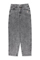 Trousers | Washed black denim w/ animal print