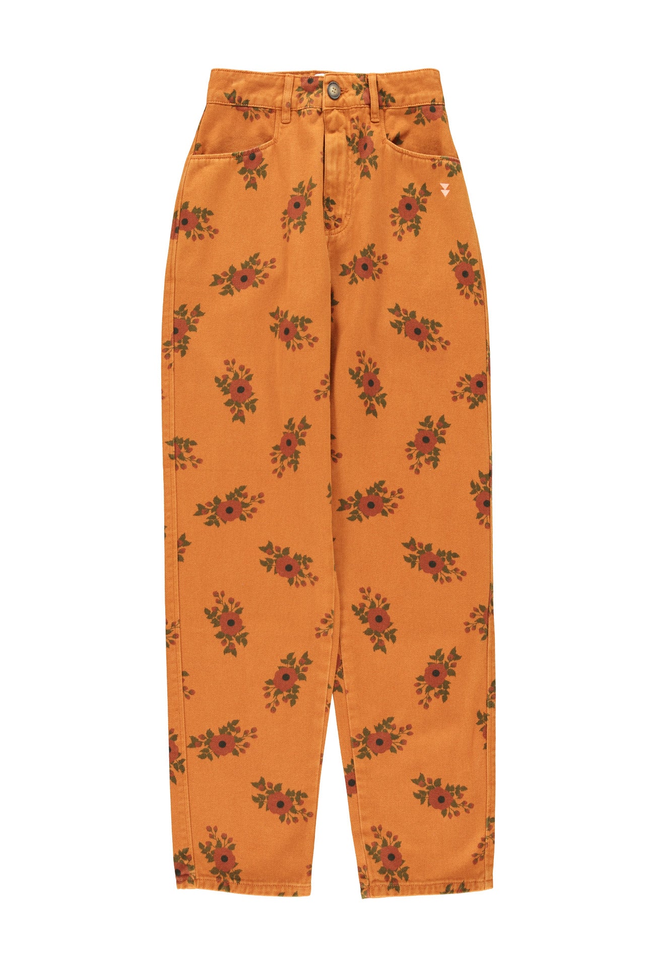 Trousers | Brick w/ flowers