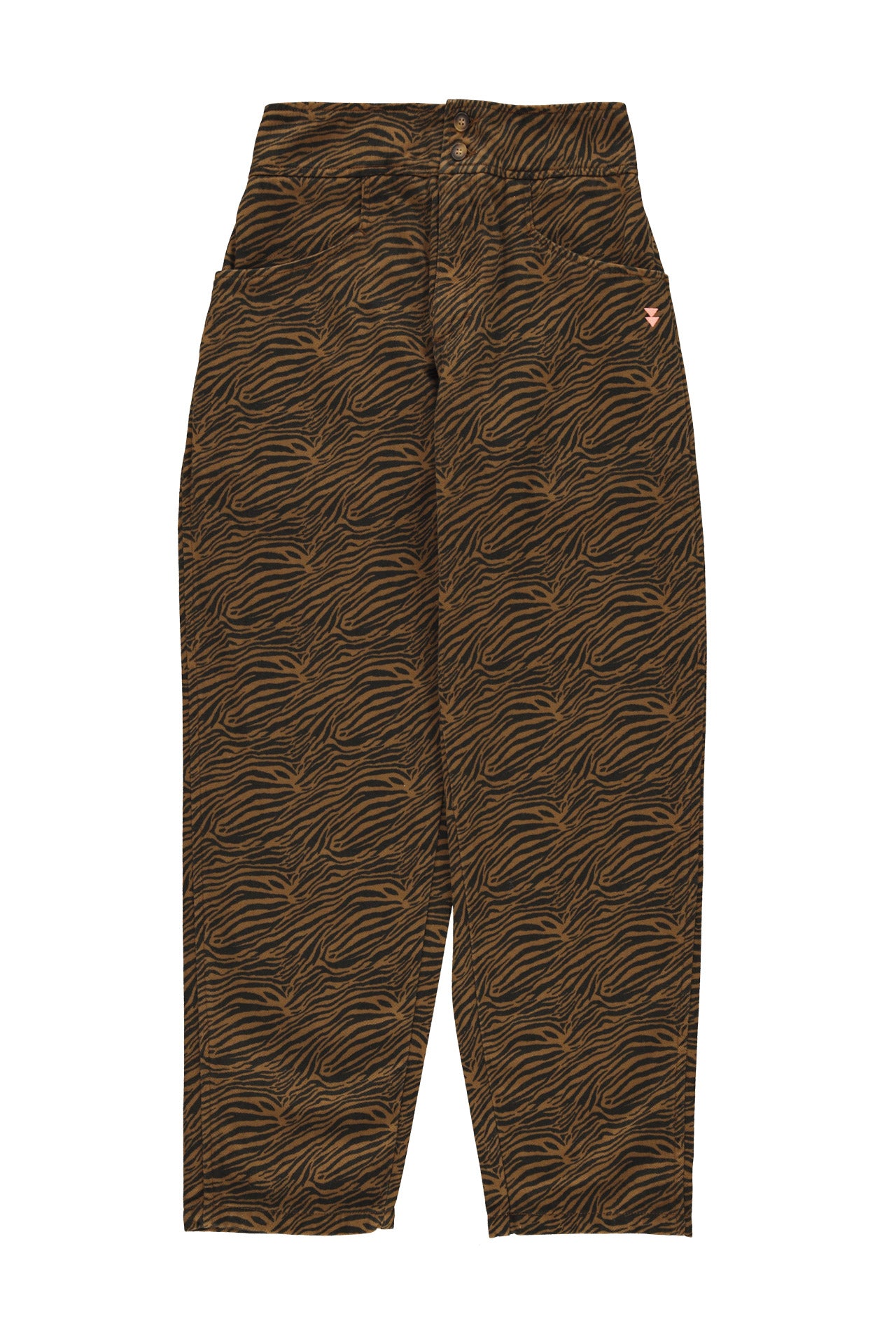 Trousers | Brown w/ zebra print