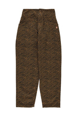 Trousers | Brown w/ zebra print