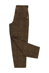 Trousers | Brown w/ zebra print