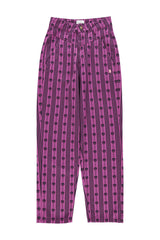 Trousers | Fuchsia w/ floral stripes