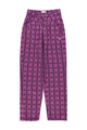 Trousers | Fuchsia w/ floral stripes