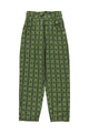 Trousers | Green w/ floral stripes