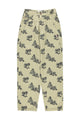 Trousers | Light green w/ black roses