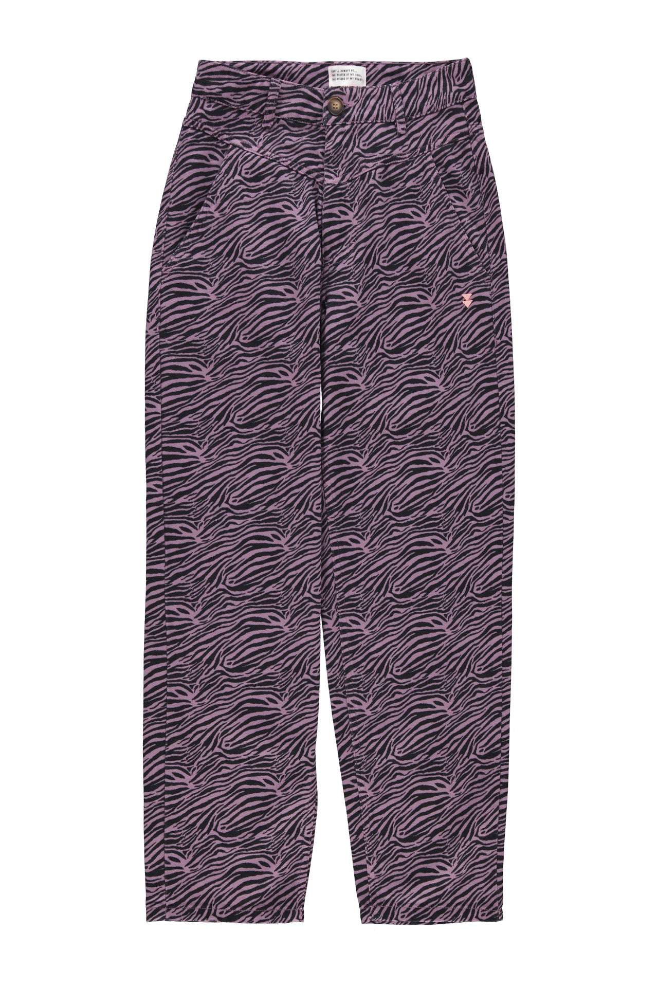 Trousers | Lilac w/ zebra print