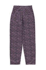 Trousers | Lilac w/ zebra print