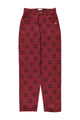 Trousers | Red w/ ethnic print