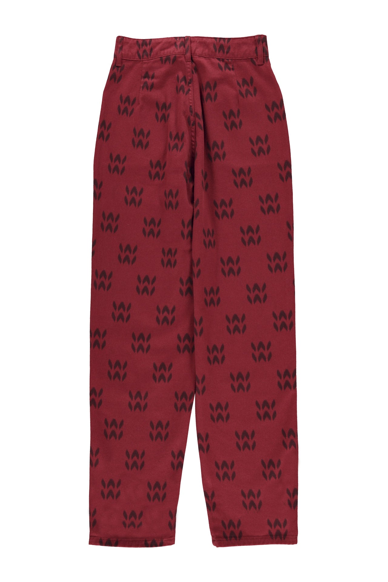 Trousers | Red w/ ethnic print
