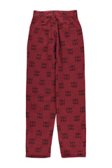 Trousers | Red w/ ethnic print